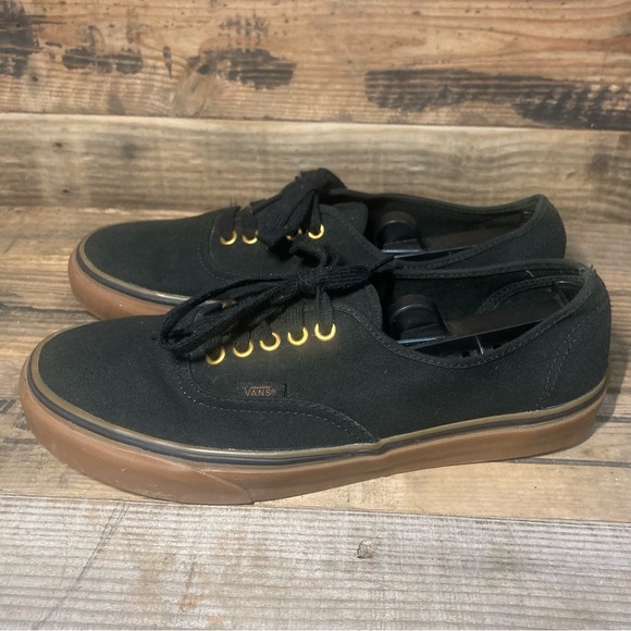 Vans Men’s Authentic Shoes Black Gum sz 10 - Picture 5 of 8